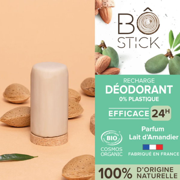 Recharge déodorant solide lait d'amandier, 45 g